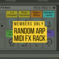 Random Arp Lead MIDI FX Rack